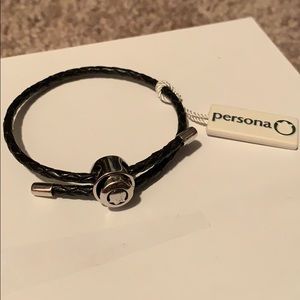 Persona leather bracelet